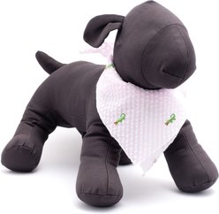 The Worthy Dog Pink Stripe Alligator Dog Bandana, Pink, Large slide 2 of 3