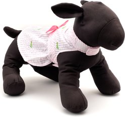 The Worthy Dog Pink Stripe Alligator Dog Dress, Pink/White, X-Small slide 2 of 3