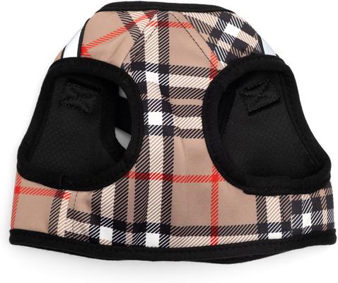 Show full view: The Worthy Dog Plaid Sidekick Dog Harness, Tan, XX-Small: 11 to 13-in chest slide 3 of 4