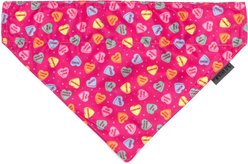 The Worthy Dog Valentine's Day Puppy Love Dog Bandana, Pink, Large