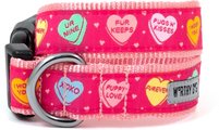 The Worthy Dog Puppy Love Dog Collar, Pink, Large: 14 to 20-in neck, 1-in wide