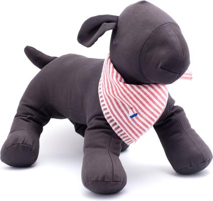 Show full view: The Worthy Dog Red Stripe Sailboat Dog Bandana, Red/White, Large slide 2 of 3