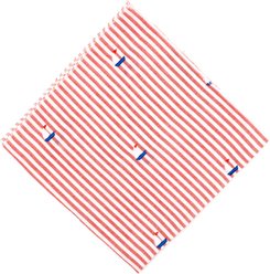 The Worthy Dog Red Stripe Sailboat Dog Bandana, Red/White, Small slide 2 of 3
