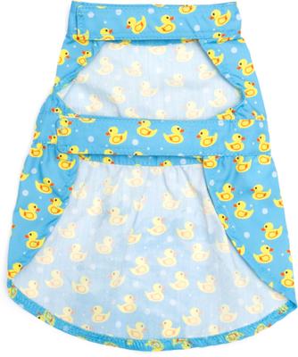 Show full view: The Worthy Dog Rubber Duck Dog Dress, Blue, X-Large slide 3 of 5