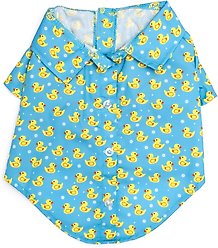 The Worthy Dog Rubber Duck Dog Shirt, Blue, Blue, Large