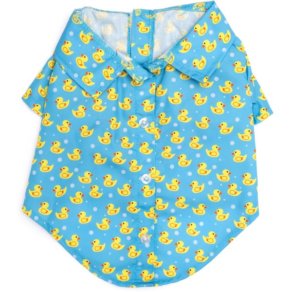 The Worthy Dog Rubber Duck Dog Shirt, Blue