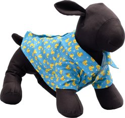 The Worthy Dog Rubber Duck Dog Shirt, Blue, Blue, Large slide 2 of 3