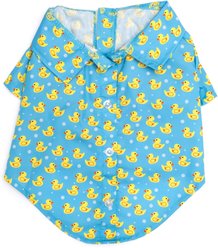 The Worthy Dog Rubber Duck Dog Shirt, Blue, Blue, Small