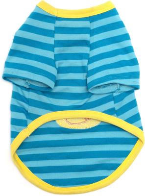 Show full view: The Worthy Dog Rubber Duck Dog Tee, Blue, Blue, Large slide 4 of 5