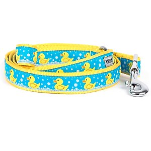 The Worthy Dog Rubber Duck Lead Dog Leash, Blue, Large: 5-ft long, 1-in wide