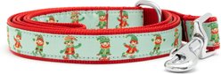 The Worthy Dog Santa's Lil' Elfer Lead Standard Dog Leash, Green, Small: 5-ft long, 5/8-in wide