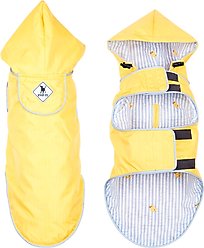The Worthy Dog Seattle Slicker Dog Jacket, Yellow, Medium