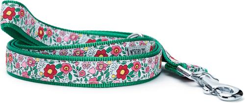 Show full view: The Worthy Dog Spring Garden Lead Dog Leash, Coral, Large: 5-ft long, 1-in wide slide 1 of 4