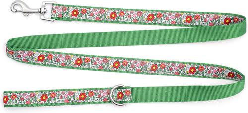 Show full view: The Worthy Dog Spring Garden Lead Dog Leash, Coral, Small: 5-ft long, 5/8-in wide slide 3 of 4