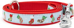 The Worthy Dog Stockings Were Hung Lead Standard Dog Leash, Blue, Large: 5-ft long, 1-in wide slide 1 of 3