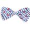 Show in main carousel: The Worthy Dog Stripe Anchors Dog Bow Tie, Navy, Large slide 1 of 3