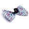 Show in main carousel: The Worthy Dog Stripe Anchors Dog Bow Tie, Navy, Small slide 3 of 3