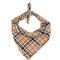 Show in main carousel: The Worthy Dog Tan Plaid Dog Bandana, Tan, Small slide 1 of 4