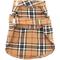 Show in main carousel: The Worthy Dog Tan Plaid Dog Dress, Tan, Small slide 4 of 4
