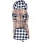 Show in main carousel: The Worthy Dog Tan Plaid London Dog Raincoat, Tan, XX-Large slide 2 of 3