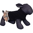 Show in main carousel: The Worthy Dog Turtleneck Dog Sweater Dress, Black/Beige, XX-Small slide 2 of 4