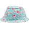 Show in main carousel: The Worthy Dog Watercolor Floral Dog Bucket Hat, Teal, Small slide 2 of 3