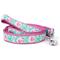 Show in main carousel: The Worthy Dog Watercolor Floral Lead Dog Leash, Teal, Large: 5-ft long, 1-in wide slide 1 of 4