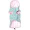 Show in main carousel: The Worthy Dog Watercolor Floral London Dog Raincoat, Teal, Small slide 4 of 5