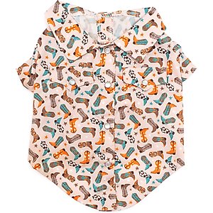 The Worthy Dog Wild Wild West Dog Shirt, Medium