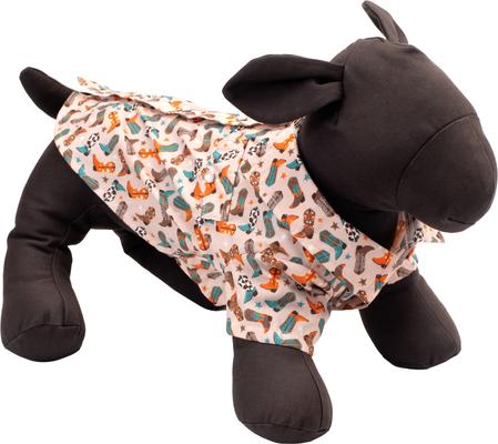 Show full view: The Worthy Dog Wild Wild West Dog Shirt, Medium slide 2 of 4