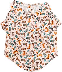 The Worthy Dog Wild Wild West Dog Shirt, X-Small