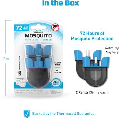 Show full view: Thermacell Rechargeable Mosquito Repellent Refills, 36 hours, 2 count slide 2 of 3