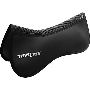 ThinLine Perfect Fit Half Horse Saddle Pad, Black, Large