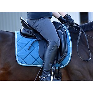 ThinLine Perfect Fit Half Horse Saddle Pad, Black, Large