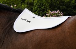 ThinLine Perfect Fit Horse Half Saddle Pad, White, Large slide 2 of 2