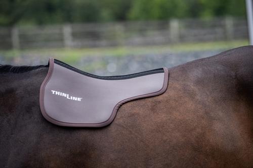 Show full view: ThinLine Perfect Fit Max Horse Saddle Pad, Dark Brown slide 2 of 2