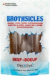 this and that Canine Company Brothsicles Beef Limited Ingredient Low Protein Lickable Dog Treats, 5 count