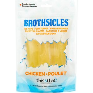 this and that Canine Company Brothsicles Chicken Limited Ingredient Low Protein Lickable Dog Treats, 5 count
