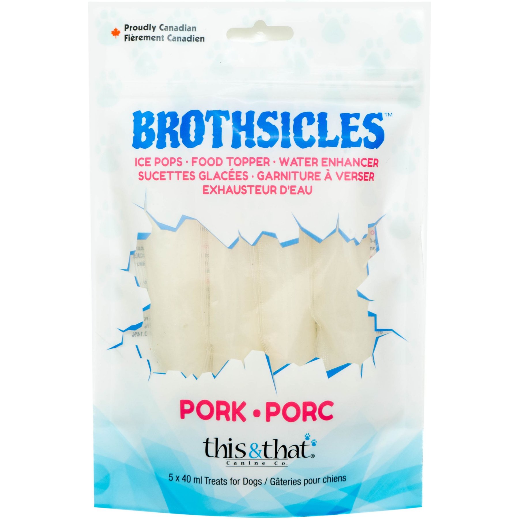 this and that Canine Company Brothsicles Pork Limited Ingredient Low Protein Lickable Dog Treats, 5 count