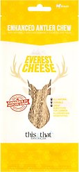 this and that Canine Company North Country Natural Shed Everest Cheese Enhanced Split Elk Antler Chew Dog Treat, Small