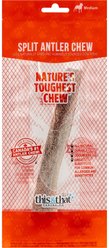 this and that Canine Company North Country Natural Shed Premium Split Elk Antler Chew Dog Treat, Medium