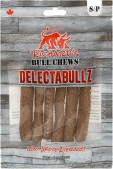 this and that Canine Company Richard's Small Delectabullz Low Odor Beef Pizzle Dog Natural Chew Treats, 6 count