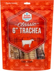 this and that Canine Company Snack Station 6-inch Beef Trachea Single Ingredient Dehydrated Dog Treats, 6 count