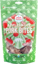 this and that Canine Company Snack Station Applesauce Pork Bites Dehydrated Dog Treats, 5-oz bag