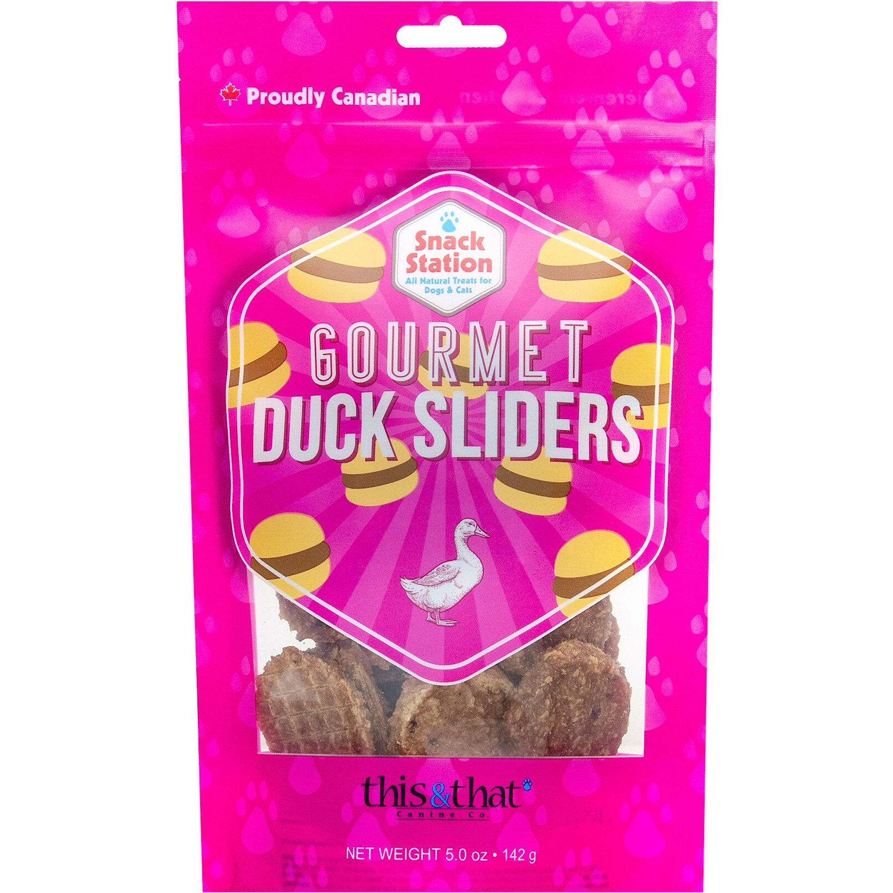 this and that Canine Company Snack Station Duck Sliders Dehydrated Cat & Dog Treats, 5-oz bag