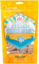 this and that Canine Company Snack Station Everest Cheese Momos Dehydrated Dog Treats, 5-oz bag