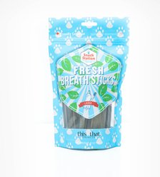 this and that Canine Company Snack Station Fresh Breath Sticks Large Dental Dog Treats, 10-oz bag