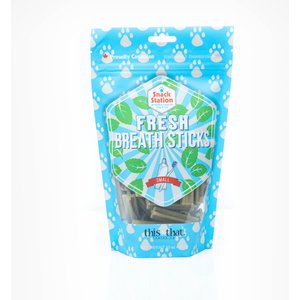 this and that Canine Company Snack Station Fresh Breath Sticks Small Dental Dog Treats, 10-oz bag