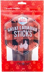 this and that Canine Company Snack Station Great Canadian Sticks Dehydrated Dog Treat, 3 count