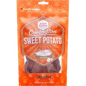this and that Canine Company Snack Station Premium Covington Sweet Potato Dehydrated Dog Treats, 5.2-oz bag